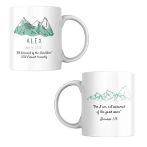 No me avergüenzo de lo bueno Taza de cerámica blanca de 11 oz para bautismo de TJ (en cualquier idioma) / Regalo de bautismo de hermano TJ / Regalos de bautismo de hermana TJ / Tazas de bautismo de TJ