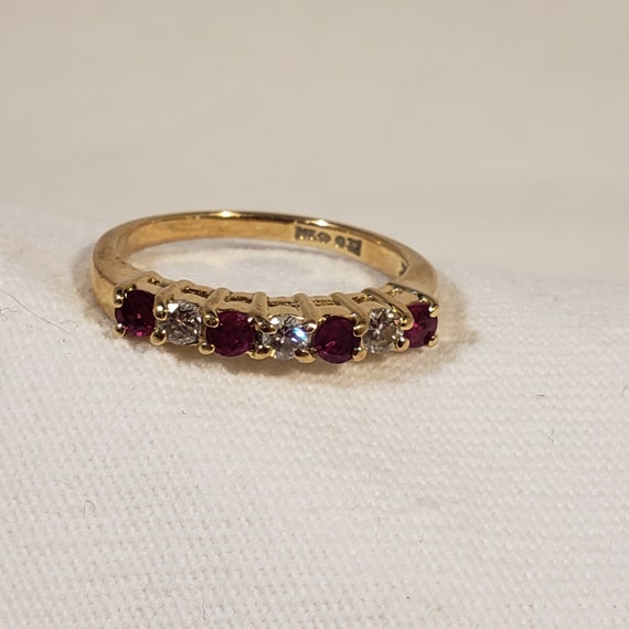 Diamond and ruby ring - image 2