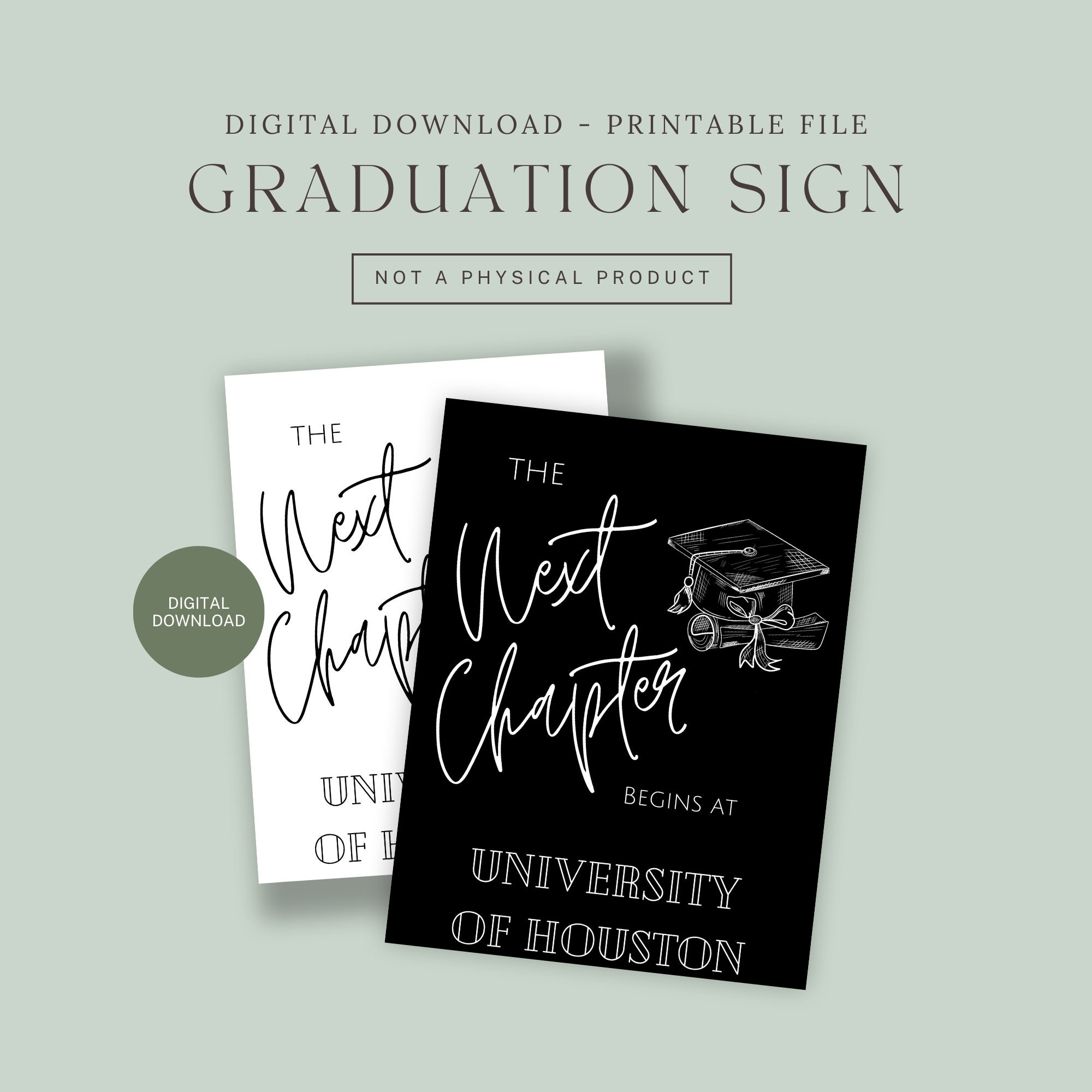 Graduation Signs Unity Personalized Graduation Sign, Graduation Welcome Sign, Printable Modern ...