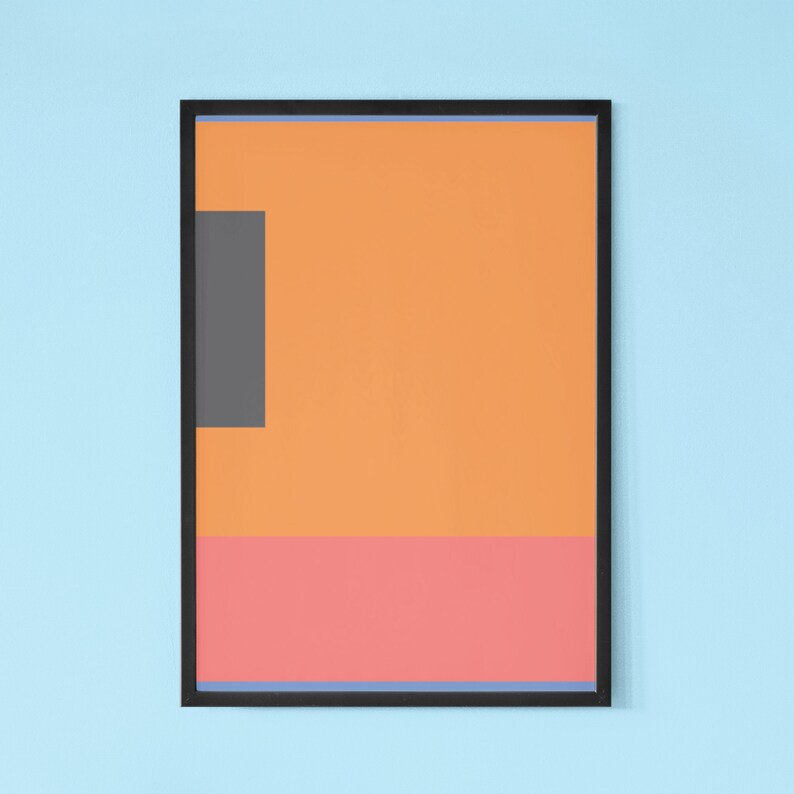 Minimalist Modern Home Abstract Art Print Bold Household Decor Etsy