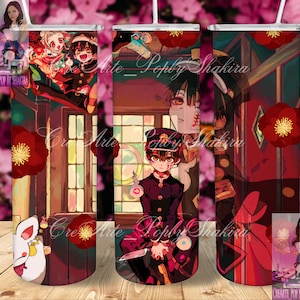 Hanako kun, Hanako kun tumbler wrap, hanako kun template 20oz tumbler, Hanako kun digital template, anime template, anime tumbler wrap 20oz