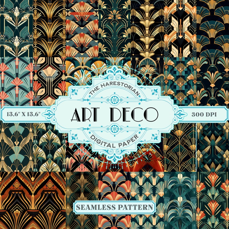 Art Deco Patterns - Etsy UK