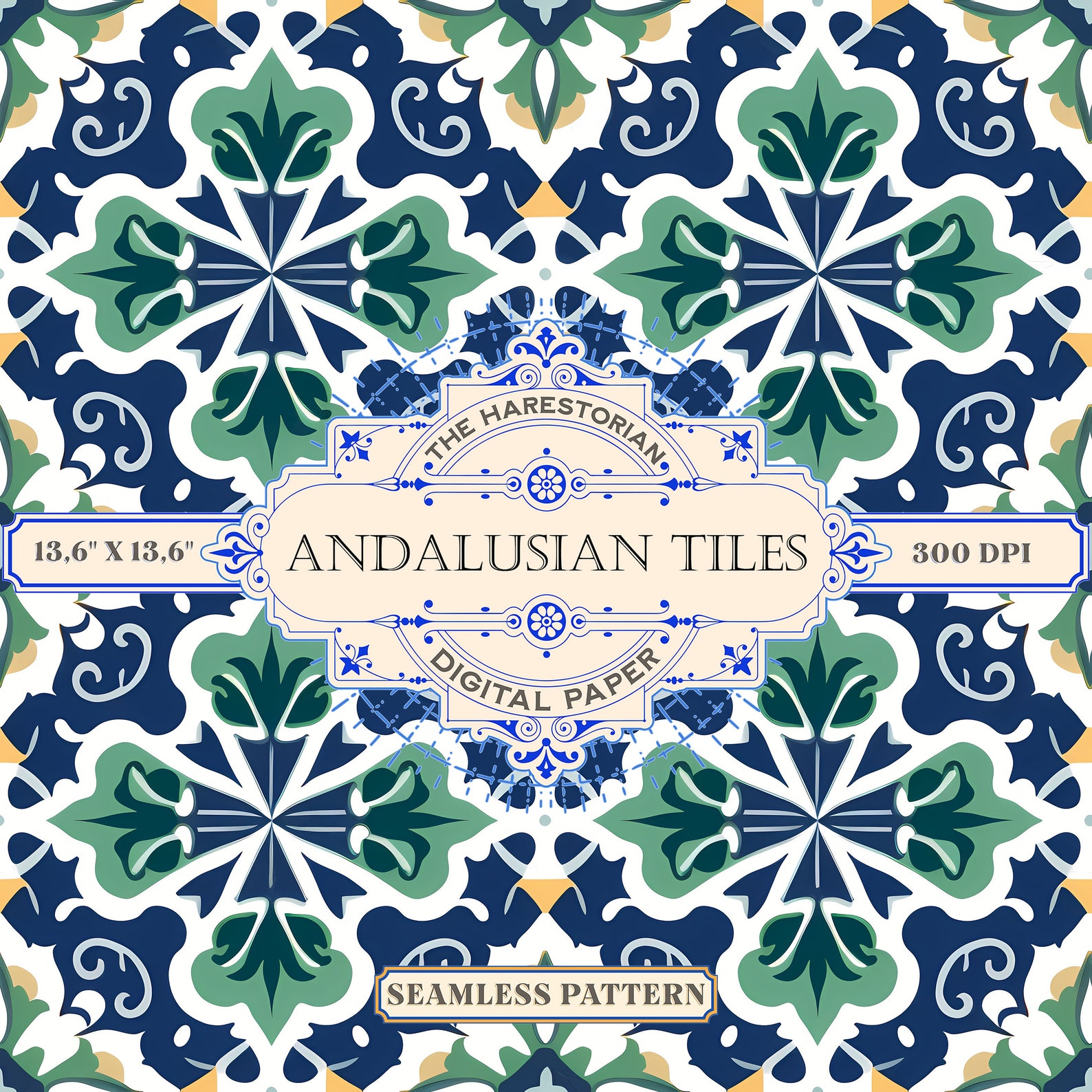 Andalusian Tiles (set of 20), Digital Art, Instant Download, Printable ...