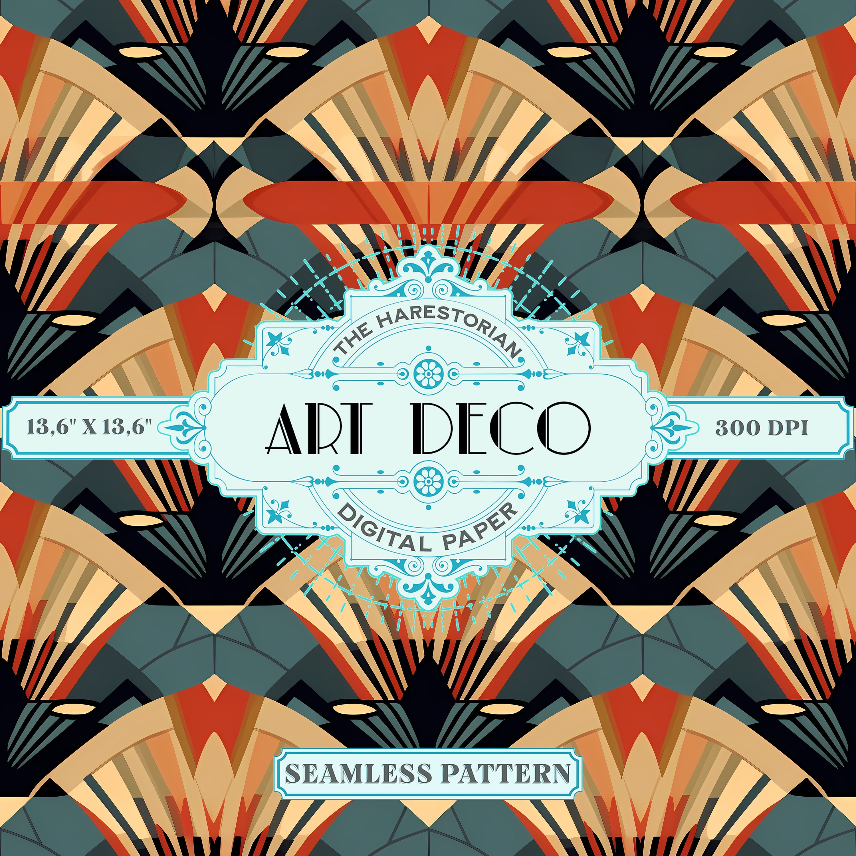 Art Déco Patterns (set of 25), Digital Art, Instant Download, Printable ...