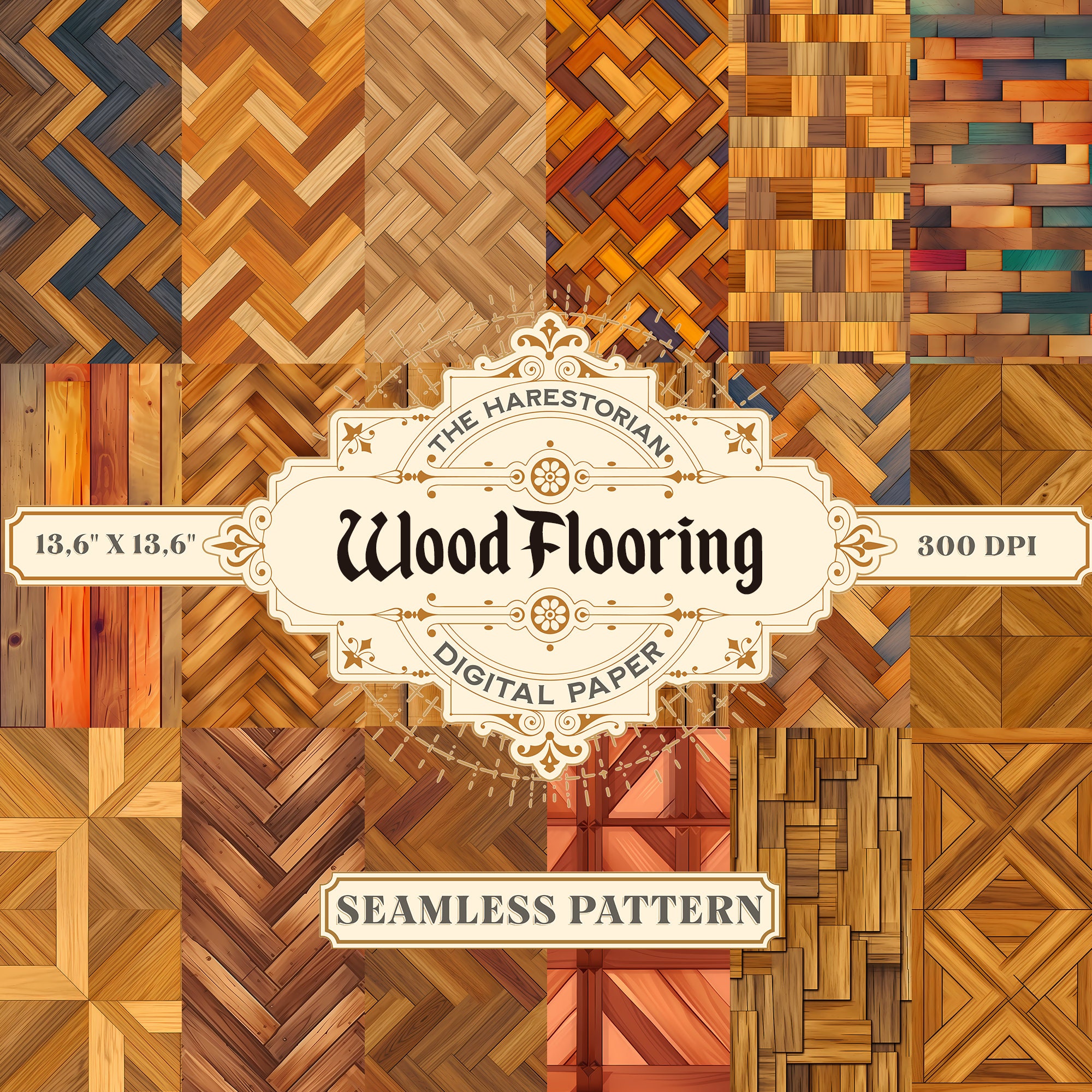 Wood Flooring (set of 17), Wallpaper, Digital Art, Instant Download,  Printable Paper, Scrapbook, Seamless Pattern - Etsy, image size:2000x2000