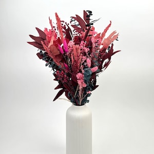 ANDALUCA Burgundy Bordeaux Dried Floral Bouquet 18in image 1