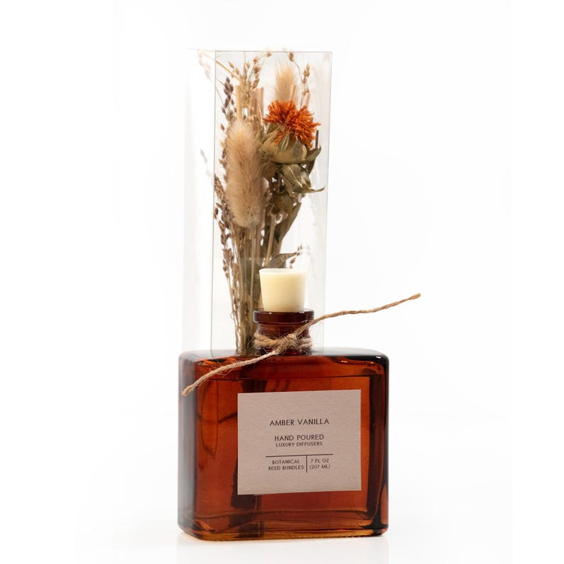 ANDALUCA Amber Vanilla Bouquet Reed Bundle Fragrance Diffuser - Etsy