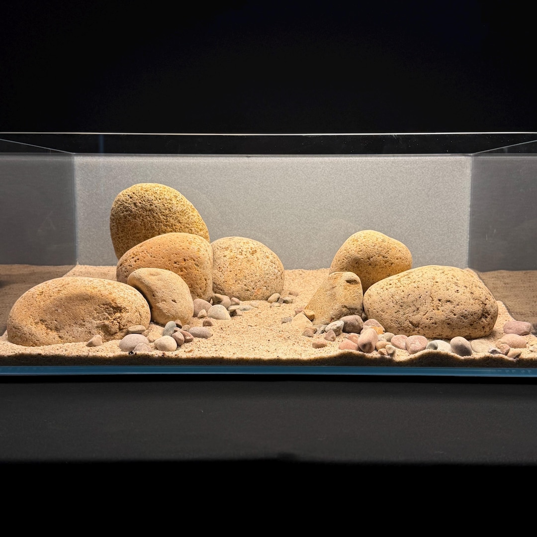 Nano Hardscape Setup Beach Stones And Pebbles Aquarium Aquascape nano-hardscape-setup-beach-stones-and-pebbles-aquarium-aquascape