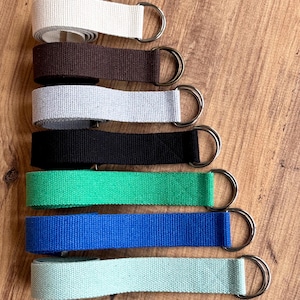 Women and Men for Canvas Belt, D Ring Fabric Belt, Choose from 7 colors, Belts, 1.5&quot; Cotton Belt, Unisex Colorful Belt, Belt for Plus Size