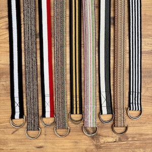 Women and Men D Ring Canvas Belt,1.5&quot; Cotton Webbing Belts, 9 Colors Available Choose Color, Unisex Colorful Fabric Belt, Gift for Her