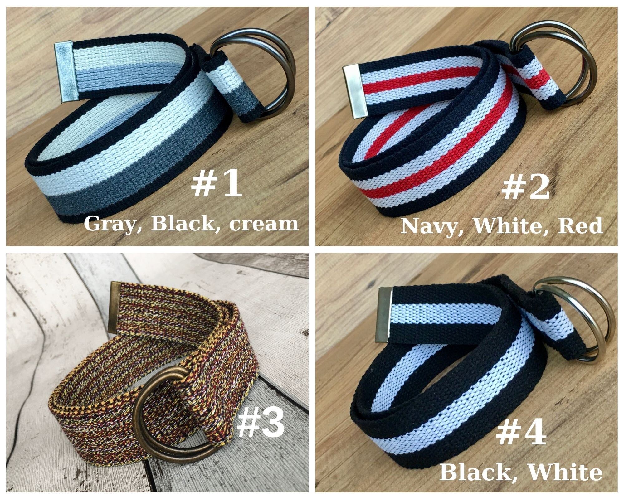 branded canvas belts