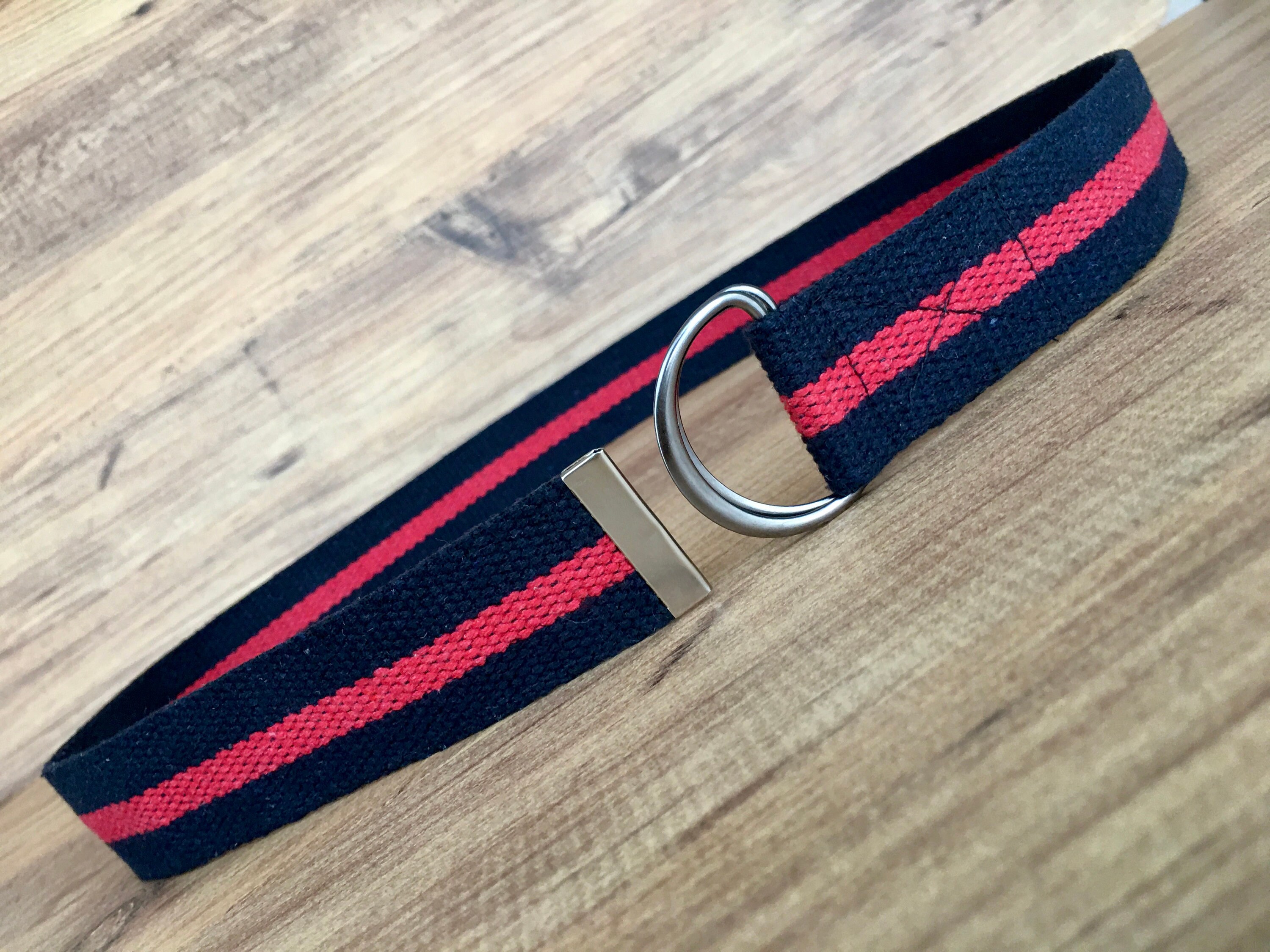 Perry Piglet Boston Hog Wild Pig Belt Womens XS Navy Blue Canvas D-Ring USA OOAK Amazon.com: Navy & White Cotton Webbing D-Ring Belt, 1.5  main image 4