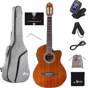 WINZZ AC309CE-39 Full Size Nylon String Acoustic/Electric Guitar Package FREE SHIPPING!