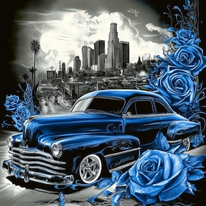 Chevrolet Fleetline Fleetmaster Deluxe Lowrider Chevy Bomb Low Rider Art Wall Poster Artwork Printable Digital Download svg png jpg pdf