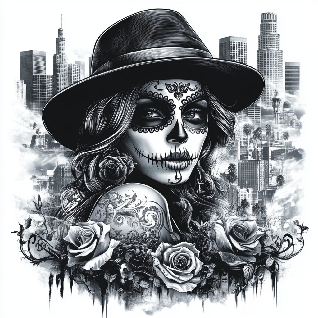 Day of the Dead Lowrider Art Low Rider Chicana Girl Poster Latina Girls  Chola Wall Art Roses Printable Digital Download Svg Png Jpg Pdf - Etsy, image size:1024x1024