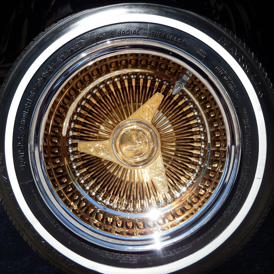 Lowrider Wire Wheels Chevrolet Impala Gold Dayton Low Rider Spoke Rims Printable Digital Download Svg Png Jpg Pdf Etsy