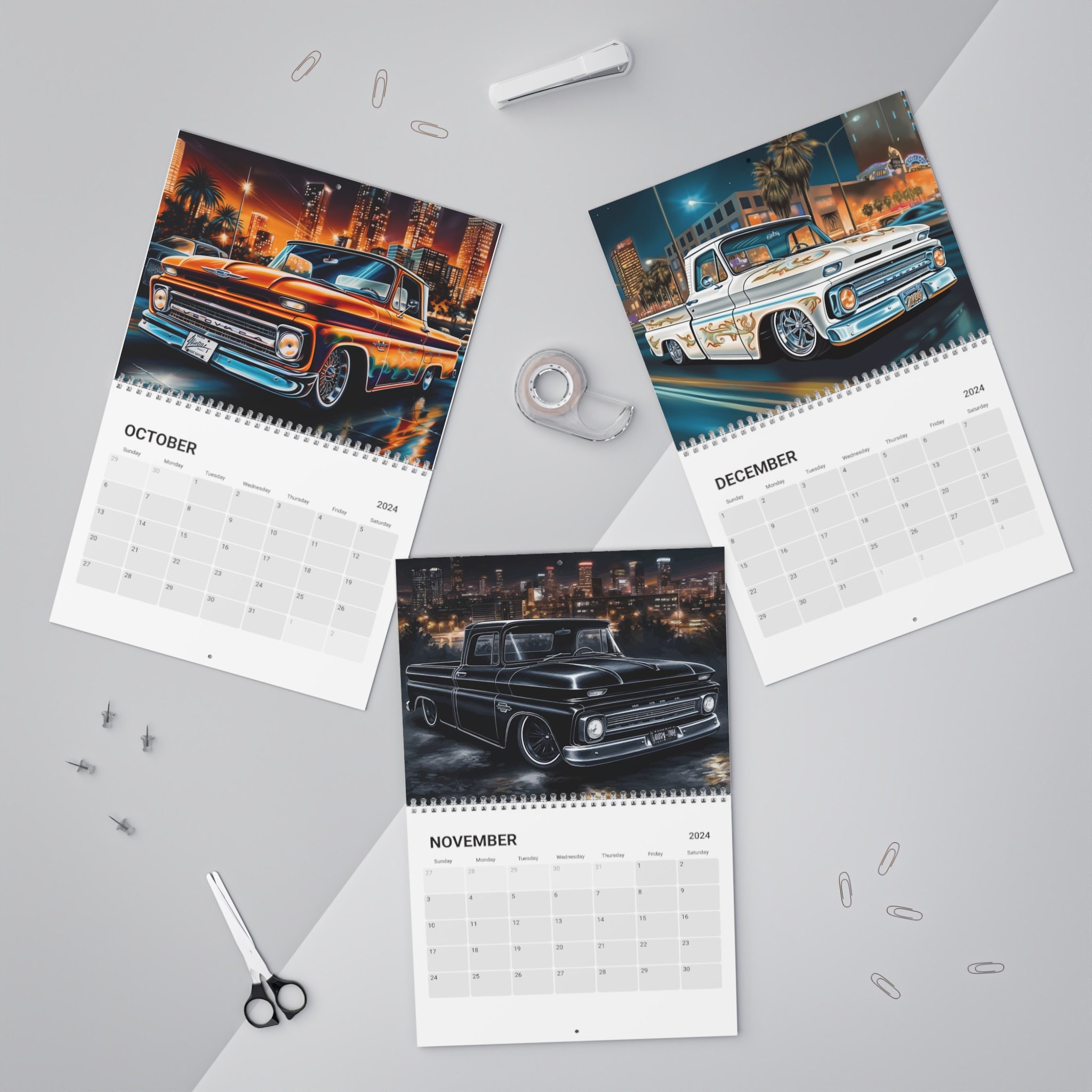 Lowrider Art Chevrolet C10 Pickup Truck Chevy Low Rider Artwork 2024