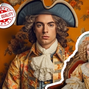 Renaissance Portrait, Historical Portrait, Royal Portrait, Human Portrait, Custom Men Women Portrait, Custom Royal Portrait from Photo