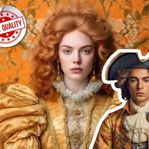 Historical Portrait, Renaissance Portrait, Custom Portrait, Human Portraits, Custom Man Woman Portrait, Custom Royal Portrait from Photo