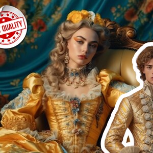 Renaissance Portrait, Historical Portrait, Royal Portrait, Human Portrait, Custom Men Women Portrait, Custom Royal Portrait from Photo