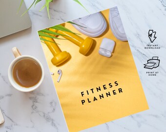 Fitness Planner - 21 Page Printable Bundle. Track Your Fitness Journey with Ease