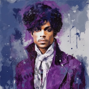 Prince Purple Rain Digital Wall Print, Prince Downloadable Print, Gift for Him, Gift for Her - INSTANT DOWNLOAD