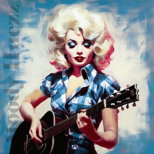 Dolly Parton Digital Wall Print, Dolly Parton Downloadable Print, Gift for Him, Gift for Her - INSTANT DOWNLOAD