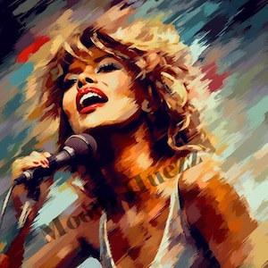 Tina Turner Digital Download, Wall Art, Tina Turner Downloadable Print, Wallpaper, Gift for Him, Gift for Her - INSTANT DOWNLOAD