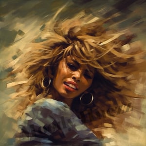 Tina Turner Digital Wall Print, Tina Turner Downloadable Print, Music Wall Art, Gift for Him, Gift for Her, INSTANT DOWNLOAD