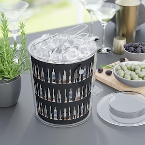 Ice Bucket with Tongs Cooler - Rocket