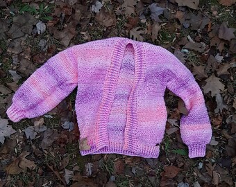 Modèle au crochet , Cargidan quotidien , Cardigan pull motif de veste quotidienne , Veste au crochet DIY pdf