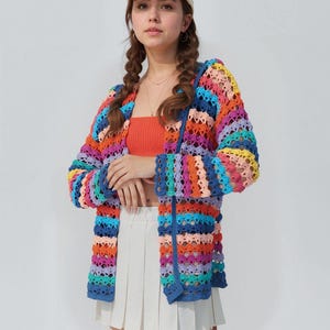 Modèle au crochet, modèle Cargidan à capuche Visotto, modèle de veste du jour, veste au crochet à faire soi-même