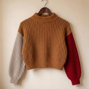Acul Sweater Crochet Pattern, Sizes XS-4XL Jumper, ENGLISH US Terms,
