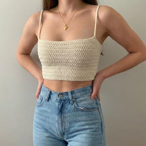 Alia Top Crochet Pattern, Easy Beginner Friendly DIY PDF,