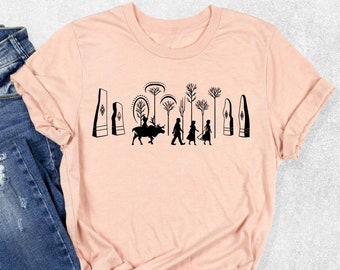 Frozen T-Shirt, Frozen Movie Characters Shirt, Anna Elsa Olaf Kristoff Sven Silhouette Tee, Disneyworld Family Vacation, Disneyland Trip Tee