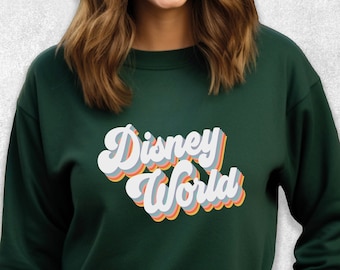 Disneyworld Sweatshirt, Retro Disneyworld Sweatshirt, Disneyland Sweatshirt, 2026 Family Vacation Sweatshirt, Magic Kingdom Sweatshirt