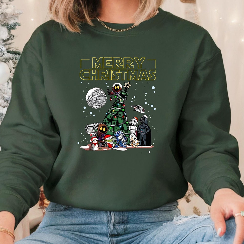 Merry Christmas Sweatshirt, Star Wars Sweatshirts, Disney Sweatshirts, Darth Vader Sweatshirt, Christmas Sweatshirts, Christmas Gift Iconictees