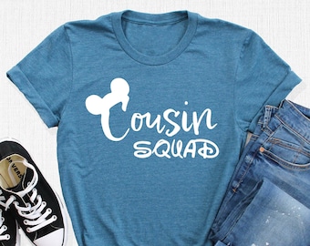 Disney Cousin Squad Shirt, Cousin Crew Tee, Disney Bound T-Shirt, Disneyland Trip Tee, Mouse Ear Tee, Family Reunion Shirt, Gifts for Cousin