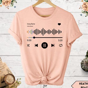 Custom Song Name Shirt, Custom Artist Name Shirt, Custom Favorite Artist Shirt, Custom Song Name Tee Gift For Birthday, Favorite Song Shirt