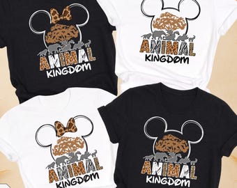 Animal Kingdom Mickey and Minnie Shirts, Disney Adventure Shirt, Jungle Fun Vacation Outfit, Family Summer T-Shirt, Disney Safari T-Shirts