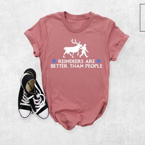 Reindeers Are Better Than People Shirt, Kristoff and Sven Shirt, Frozen Outfit, Disney Vacation Tee, Disneyland Trip Tee, Disney Family Gift image 4