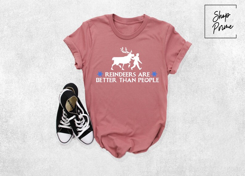 Reindeers Are Better Than People Shirt, Kristoff and Sven Shirt, Frozen Outfit, Disney Vacation Tee, Disneyland Trip Tee, Disney Family Gift image 4