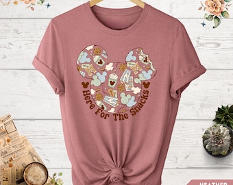 Here For The Snacks Shirt, Disney Food Shirt, Disney Trip Shirt, Disneyworld Vacation T-shirt,Mickey And Friends T-Shirt,Disney Snacks Shirt