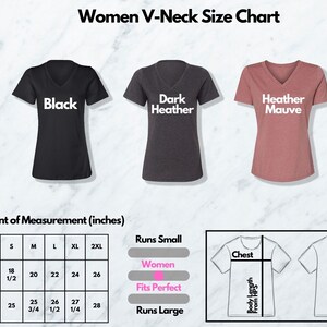 a women's v - neck t - shirt with the words women v -