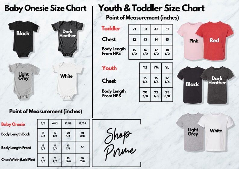 baby onesie sizes chart and toddler sizes chart