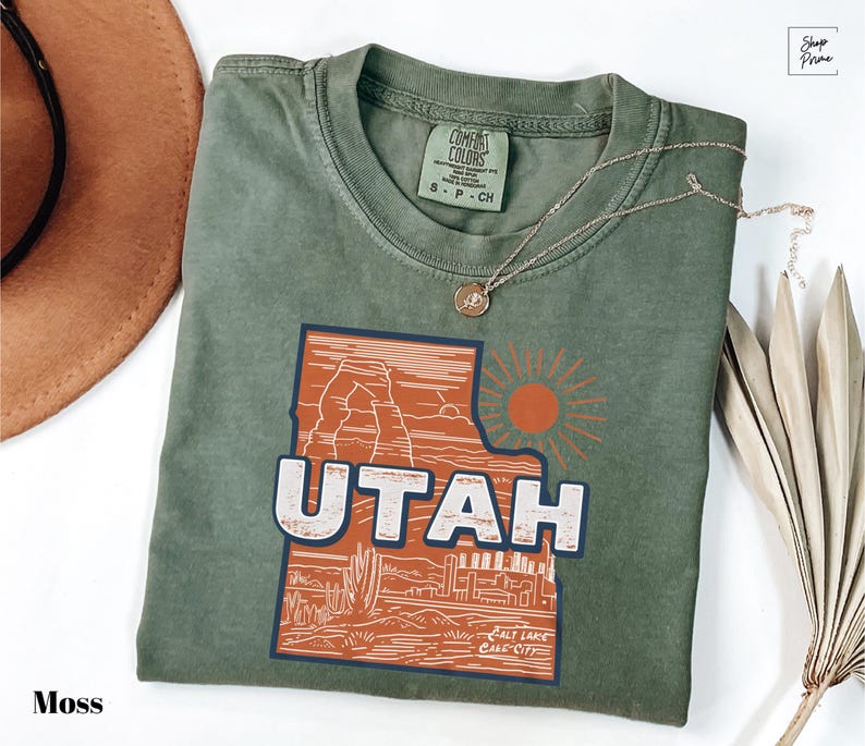 a t - shirt with the state of utah on it