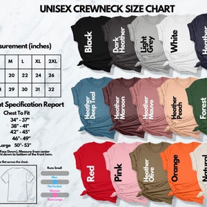 a group of t - shirts with the names of different types of t - shirts