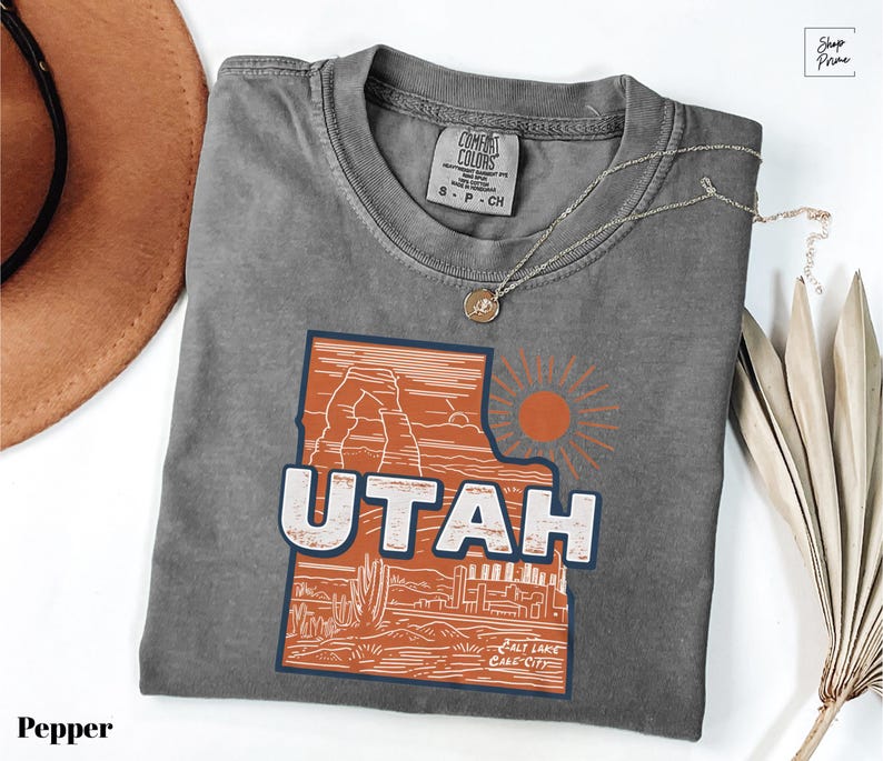 a t - shirt with the state of utah on it