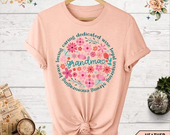 Grandma Shirt, Grandmother Shirt, Cool Grandma Shirt, Wildflower Grandma Shirt, Mother's' Day Shirt, Mother's Day Gift, Gifts For Grandma