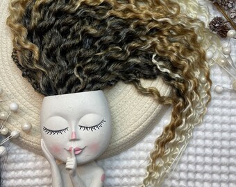 Brown to Blonde ombre Wavy Dreads